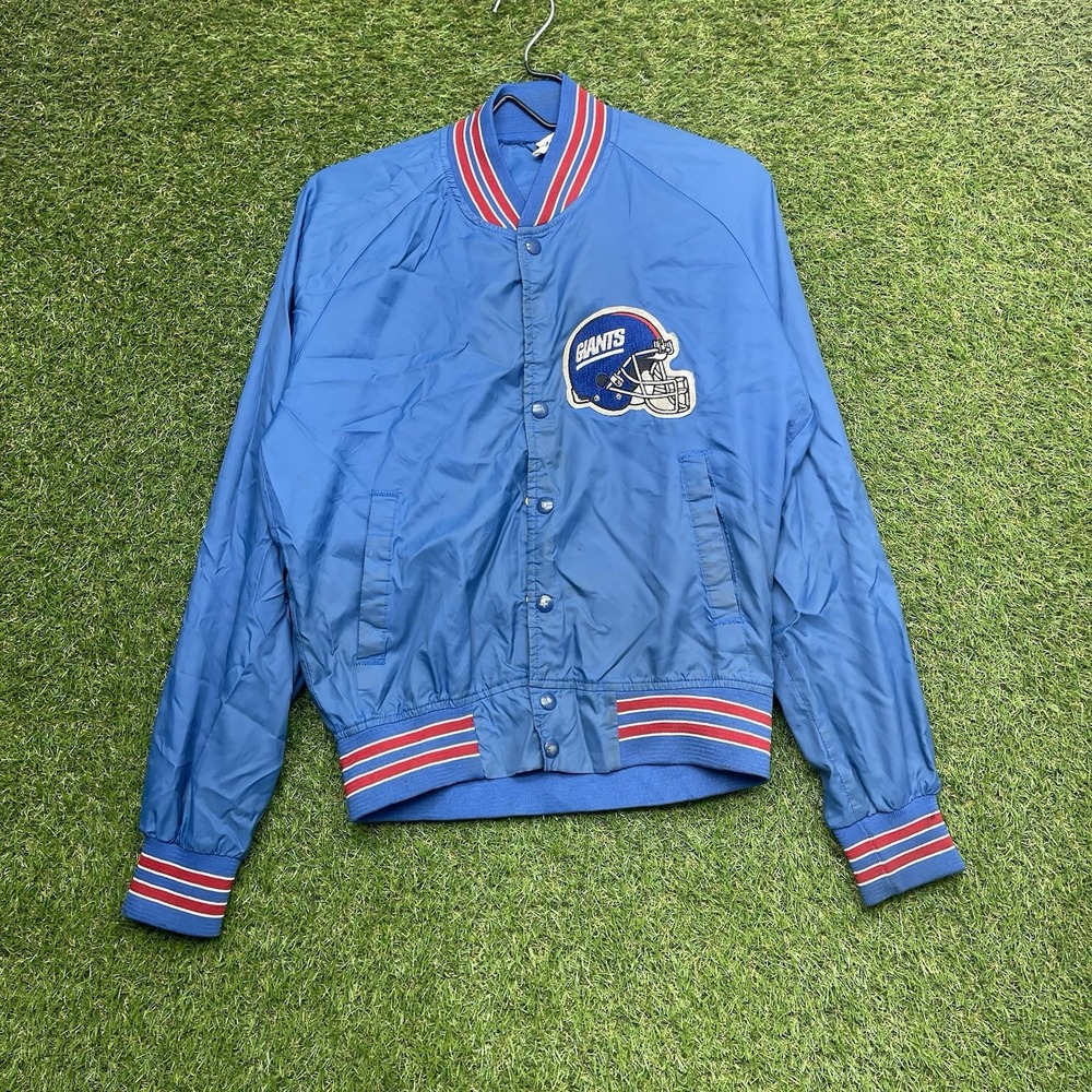 Vintage New York Giants Chalk Line Jacket Mens Small Snap Close Varsity 90s